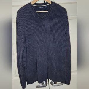 Structure Men's Deep Blue V-Neck Sweater